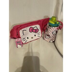 NWT Bioworld Hello Kitty Fanny Bag With Water Bottle Pouch